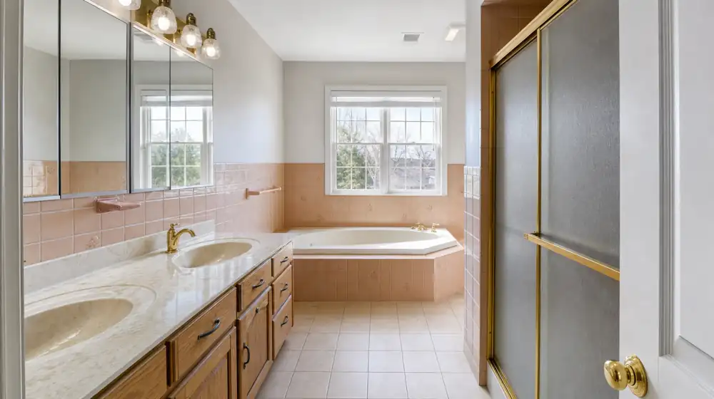 Master bathroom remodel — before (example)