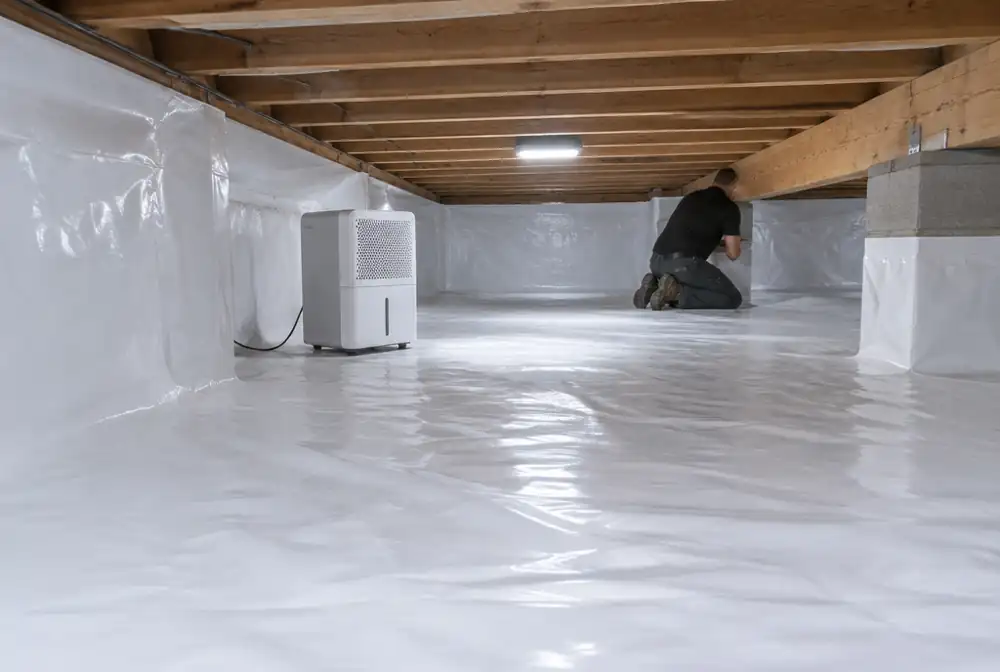An encapsulated crawl space