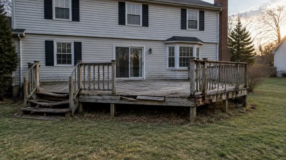 Deck rebuild — before (example)