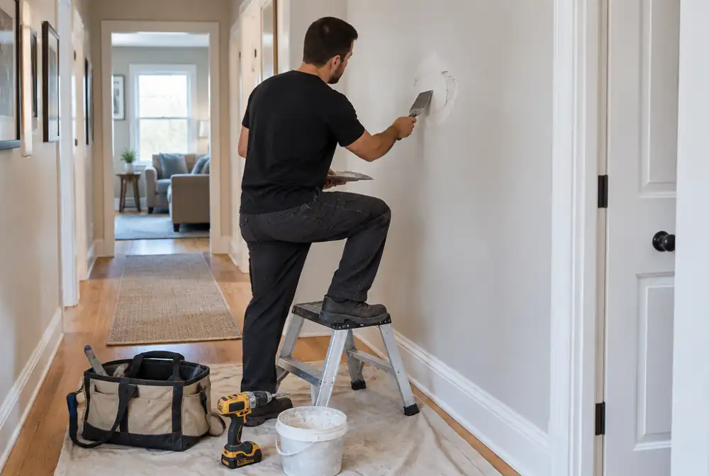 A handyman doing small repairs
