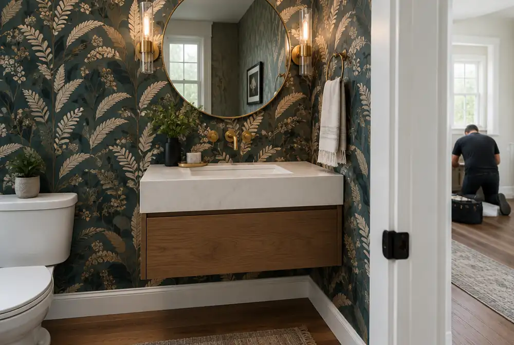 Powder room — example finish